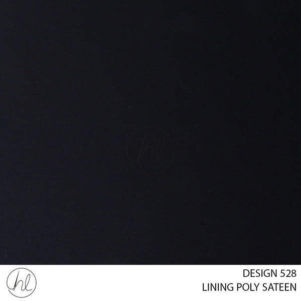 C/D Upholstery Lining Poly Sateen (Black)