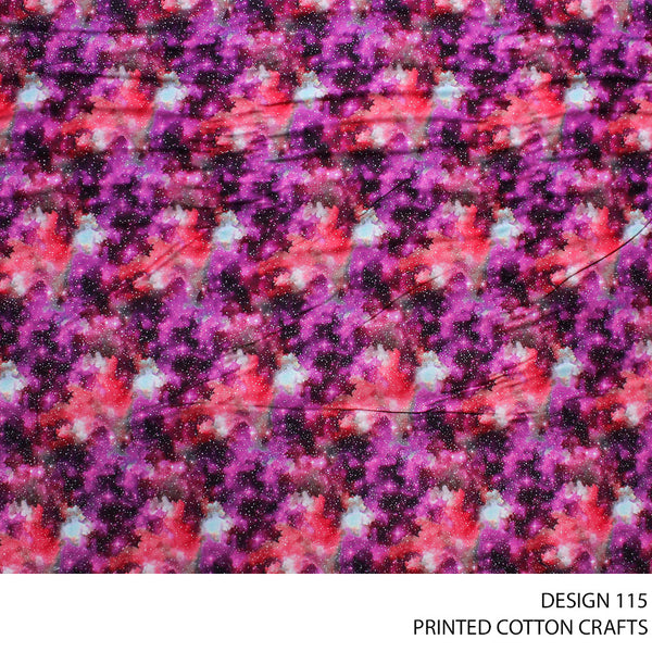 COTTON CRAFT DIGITAL FABRIC FUCHSIA ROLL ROLL 002