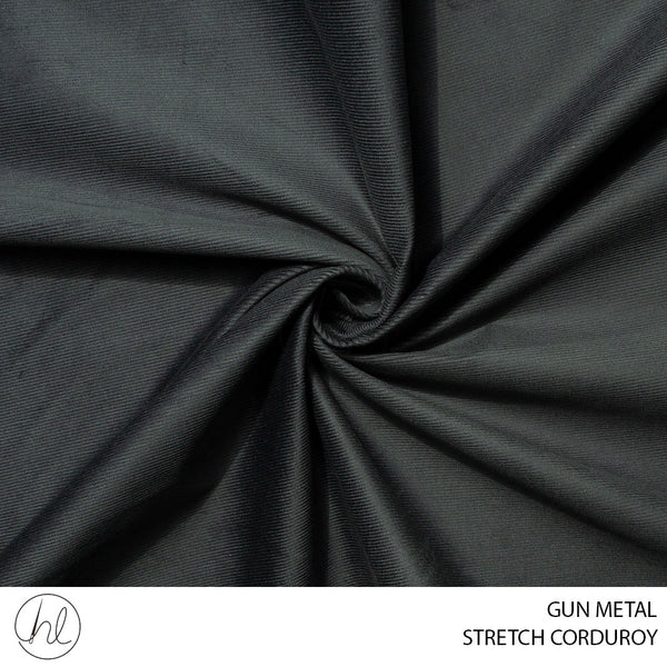 STRETCH CORDUROY (51) GUN METAL (150CM) PER M