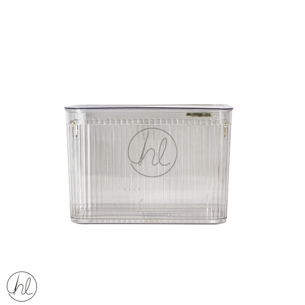 STORAGE BOX WITH HANDLE AND LID 550 (CLEAR) ABY-4813 LRG