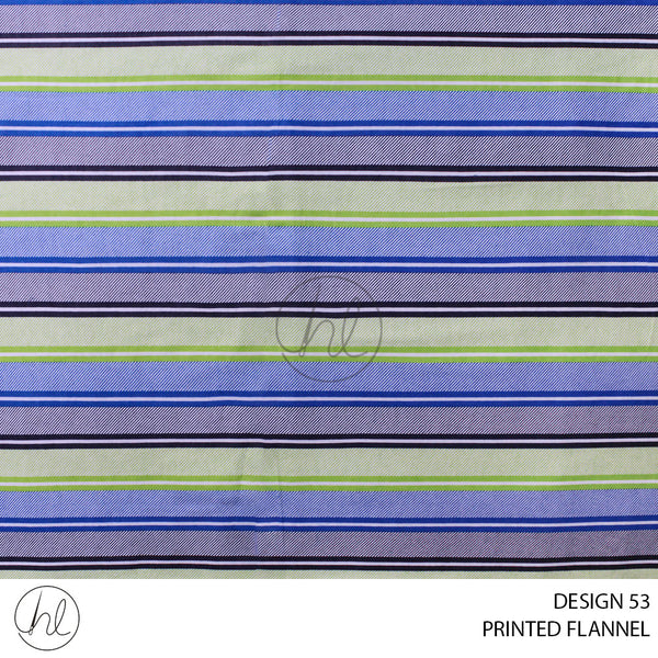 PRINTED FLANNEL (51) MULTI (110CM) PER M