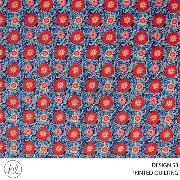 PRINTED QUILTING (51) MULTI (110CM) PER M