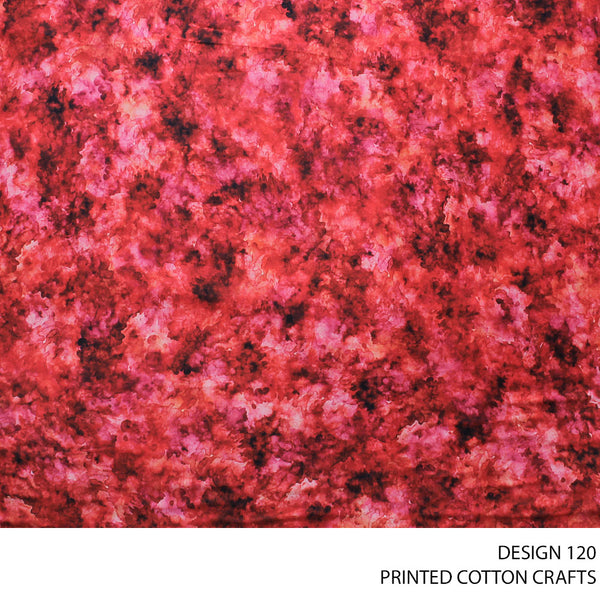 COTTON CRAFT DIGITAL FABRIC RED ROLL ROLL 002