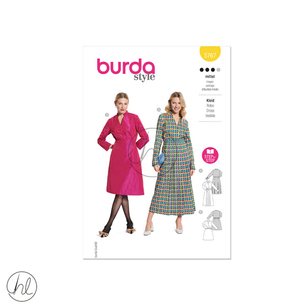 Burda Dress Yellow 10 - 22