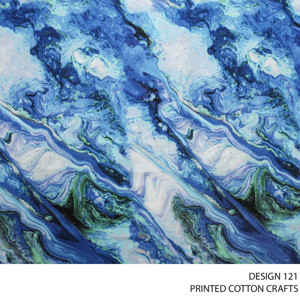 COTTON CRAFT DIGITAL FABRIC ROYAL ROLL ROLL 002