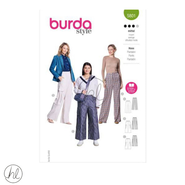 BURDA DRESS GREEN  5801