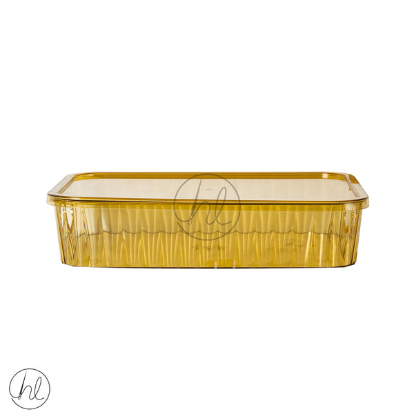 STORAGE BOX WITH HANDLE AND LID 550 (YELLOW) ABY-4815 LRG