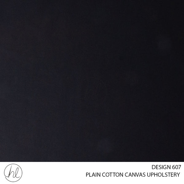 Plain Cotton Canvas (Black)