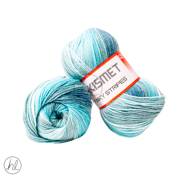 Funky stripes Dk   214	(100G)  (Duck Egg)