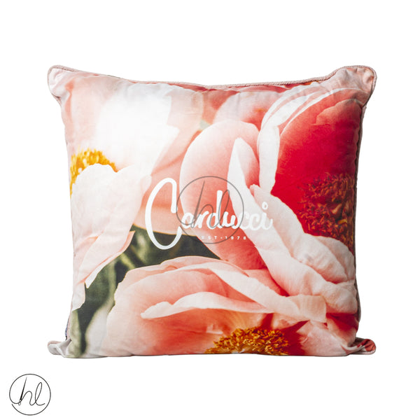 SCATTER CUSHION CARDUCCI 60X60 (BABY PINK AND RED FLOWER)