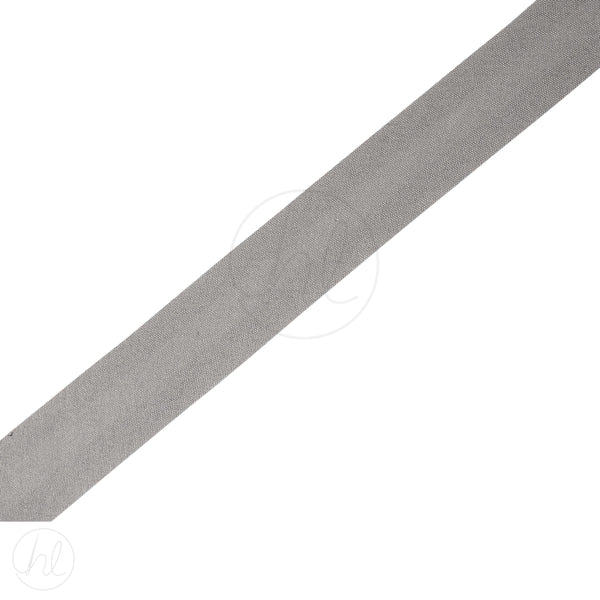 BIAS BINDING COTTON 25MM  GREY FREE 1