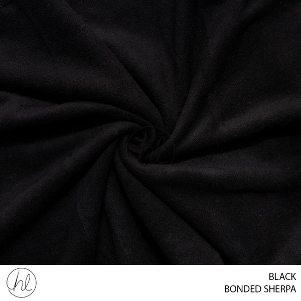 BONDED SHERPA (781) BLACK (150CM) PER M
