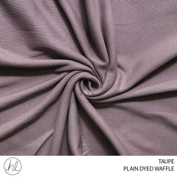 PLAIN DYED WAFFLE (51) TAUPE (150CM) PER M