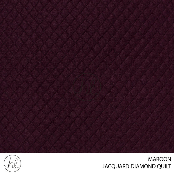 Jacquard Diamond Quilt (56) Maroon (150cm) Per M