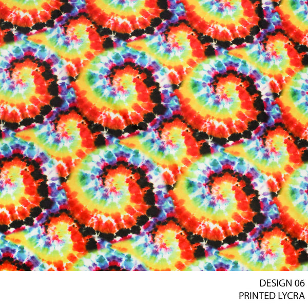 LYCRA PRINT FABRIC 150CM MULTI ROLL ROLL 003