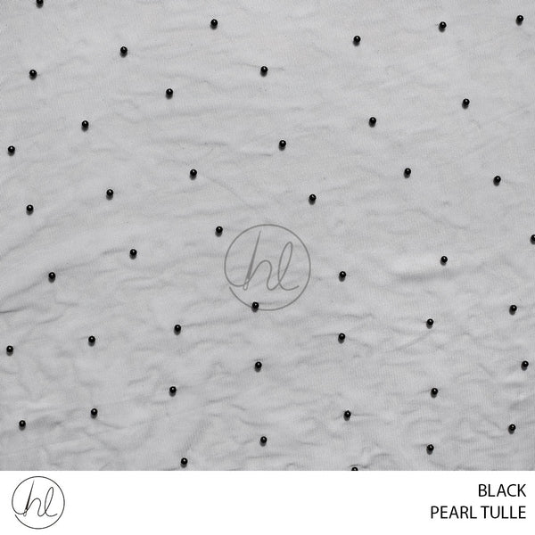PEARL TULLE (53) BLACK (150CM) PER M