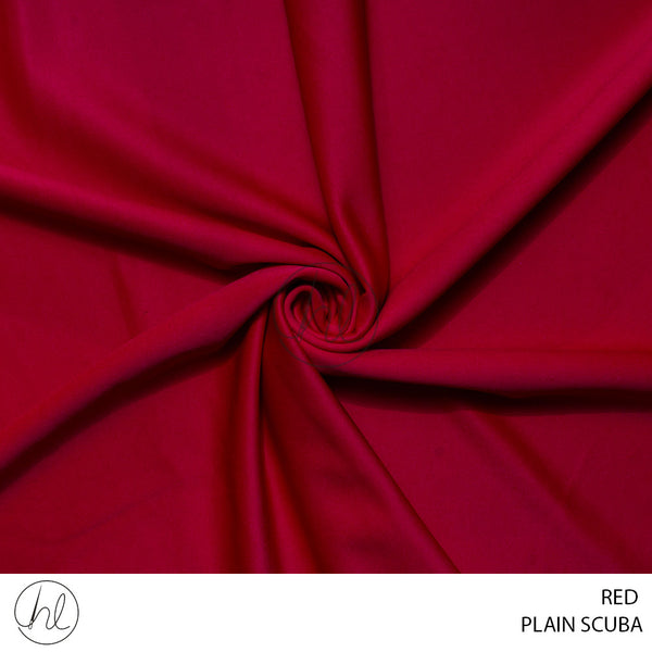PLAIN SCUBA (55) RED (150CM) PER M