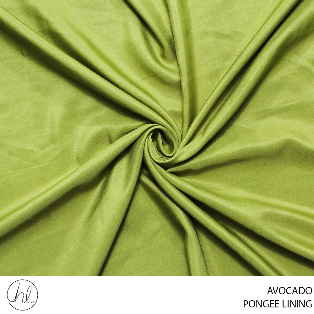 PONGEE LINING PLAIN FABRIC 150CM AVACARDO – Habby And Lace