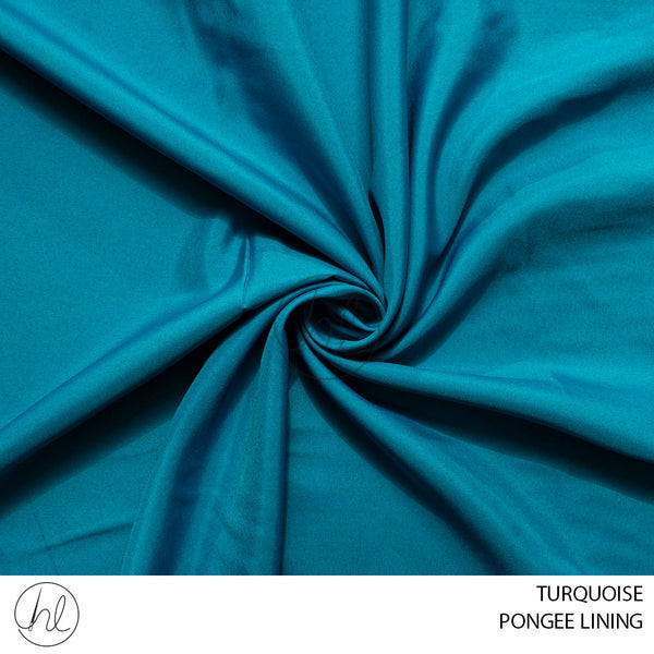 PONGEE LINING SUPREME (781) TURQUOISE (150CM) PER M