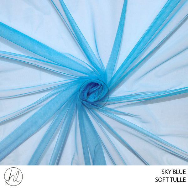 SOFT TULLE (781) SKY BLUE (150CM) PER M