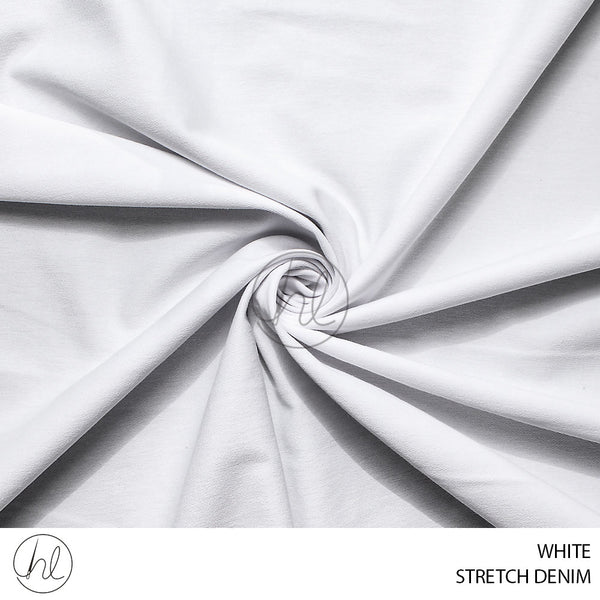STRETCH DENIM (781) WHITE (150CM) PER M