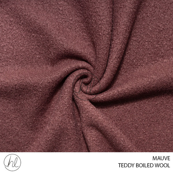 Teddy Boiled Wool (56) Mauve (150cm) Per M