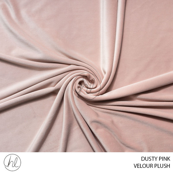 Velour Plush (150cm) Dusty Pink (150cm) Per M