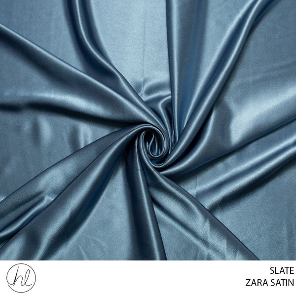 Zara Satin (51) Slate (150cm) Per M