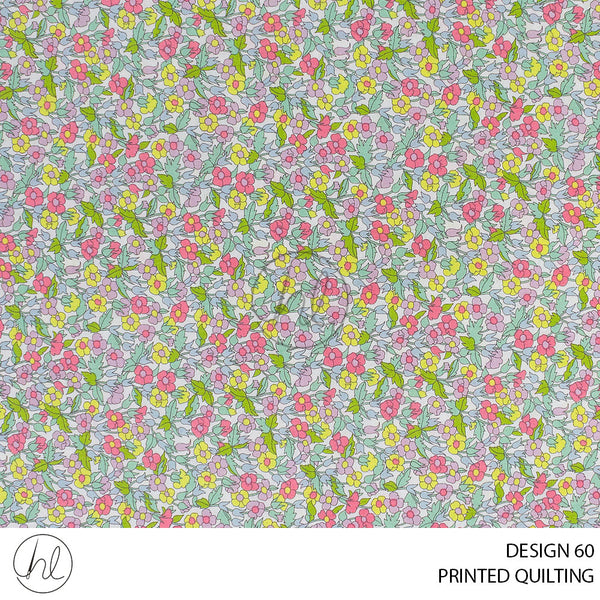 PRINTED QUILTING (51) MULTI (110CM) PER M