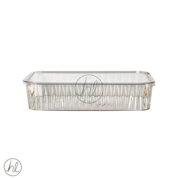 STORAGE BOX WITH HANDLE AND LID  550 (CLEAR) ABY-8415