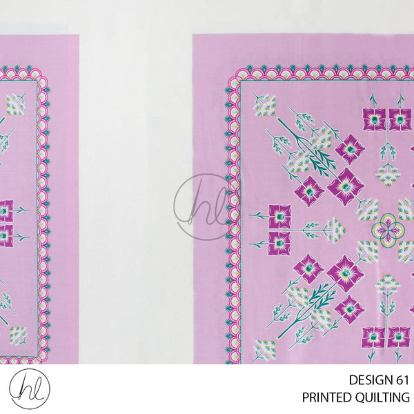 PRINTED QUILTING (51) MULTI (110CM) PER M