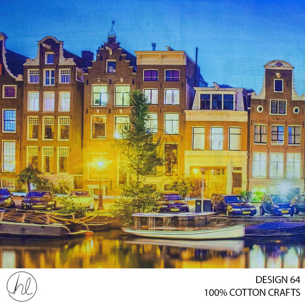 COTTON CRAFT LAKE HOUSE FABRIC MULTI ROLL ROLL 001