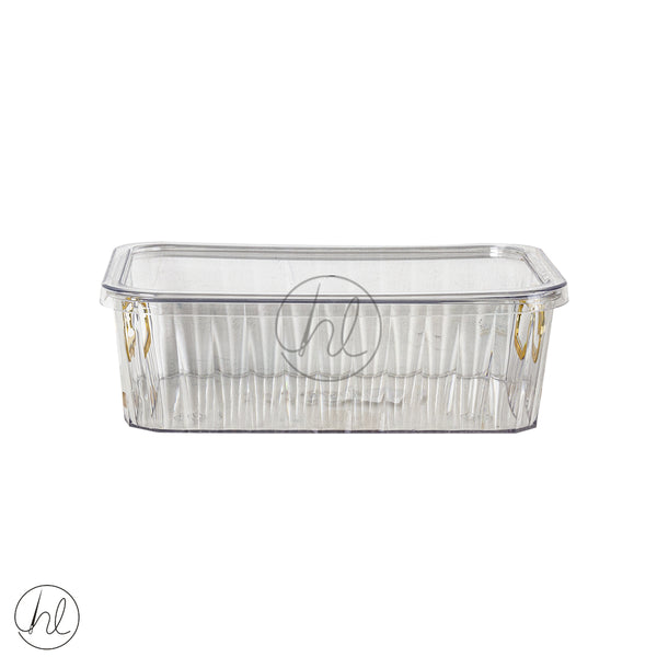 STORAGE BOX WITH HANDLE AND LID 550 (CLEAR) ABY-4814