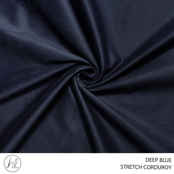 STRETCH CORDUROY (51) DEEP BLUE (150CM) PER M