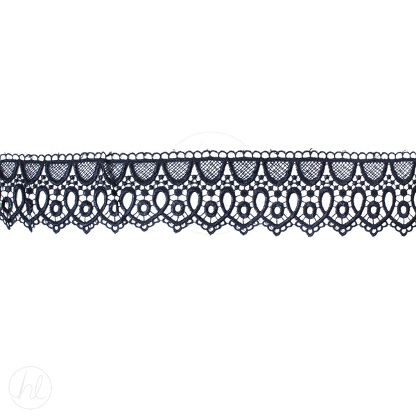 GUIPURE LACE P/M  NAVY FREE 1