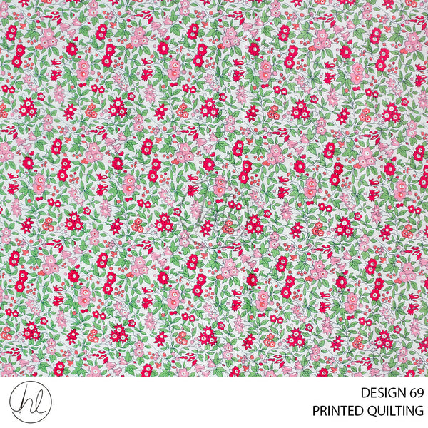 PRINTED QUILTING (51) MULTI (110CM) PER M