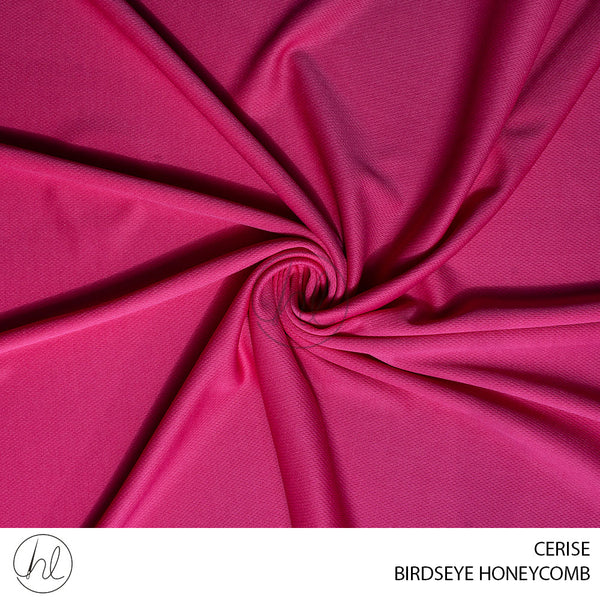 Birdseye Honeycomb (275) Cerise (150cm) Per M