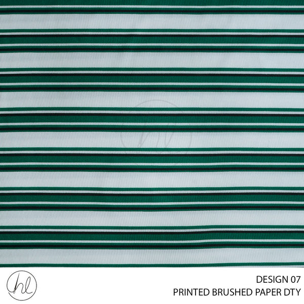 DTY BRUSH PAPER PRT FABRIC 150CM EMERALD ROLL ROLL 002