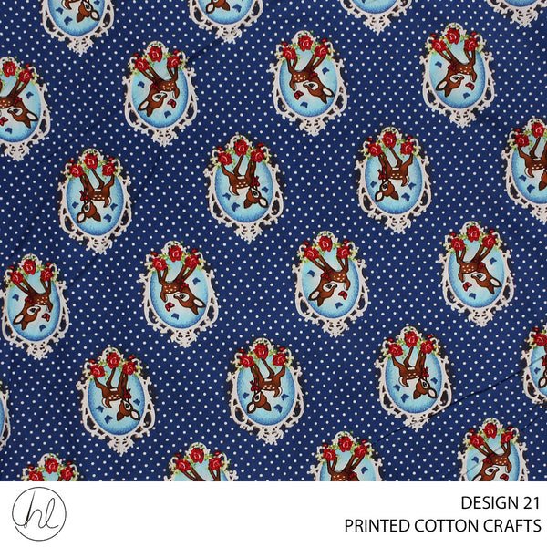 POLY SPAN JAC FAHIA PRINTED FABRIC ROYAL ROLL ROLL 001