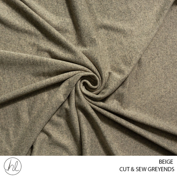 Cut & Sew Greyends (56) Beige (150cm) Per M