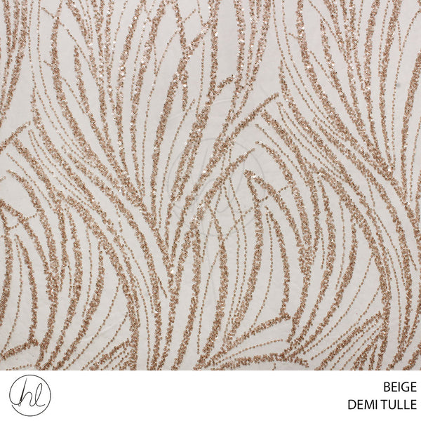 TULLE DEMI FABRIC 140CM BEIGE ROLL ROLL 001
