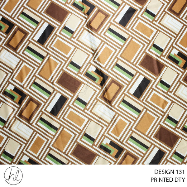 DTY PRINTED FABRIC TAN ROLL ROLL 007