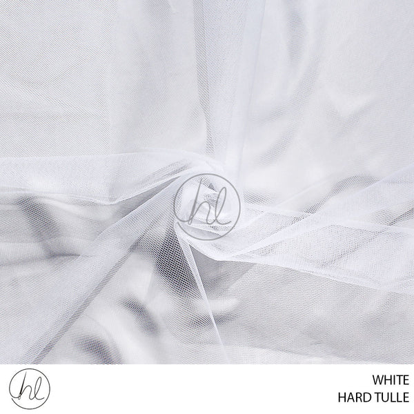 HARD TULLE (781) WHITE (150CM) PER M