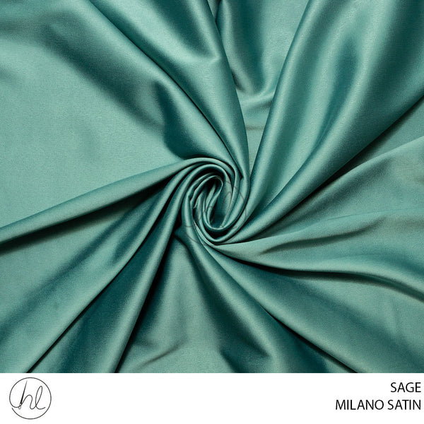 Milano Satin (781) Sage (150cm) Per  M