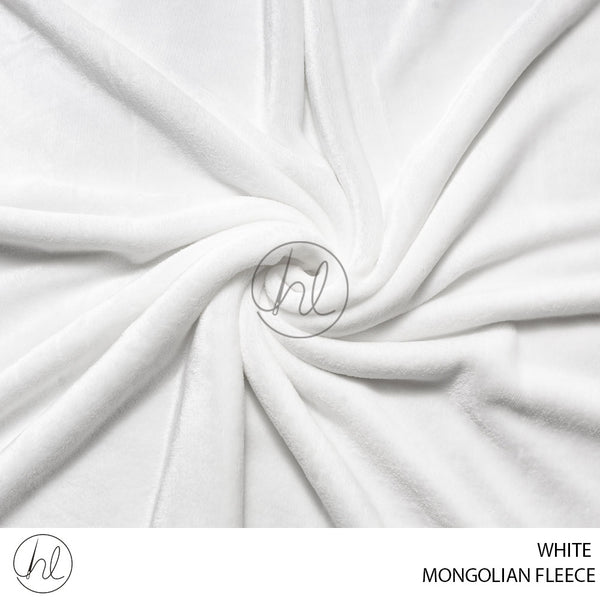 Mongolian Fleece (781) White (150cm) Per M