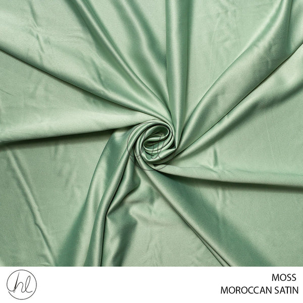 MOROCCAN SATIN (51) MOSS (150CM) PER M