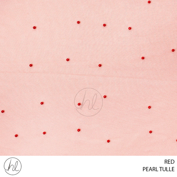 PEARL TULLE (781) RED  (130CM) PER M