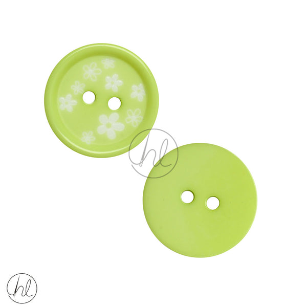 FANCY BUTTONS (LIME) (20MM) B7839