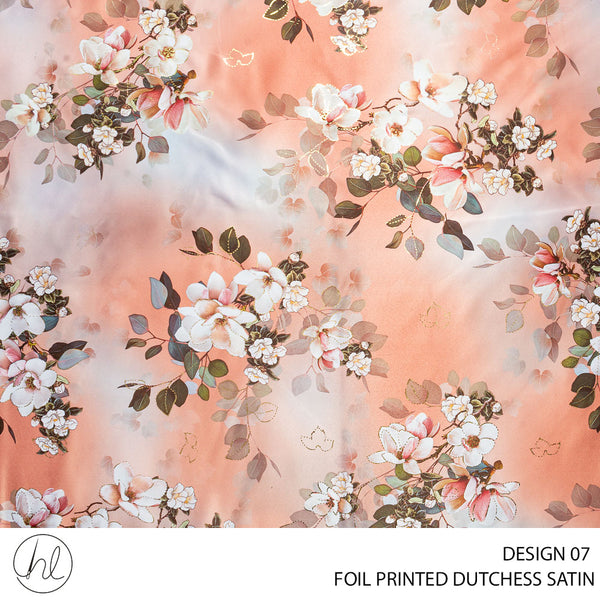 DUTCHESS DIGITAL FOIL 150CM PEACH ROLL ROLL 001
