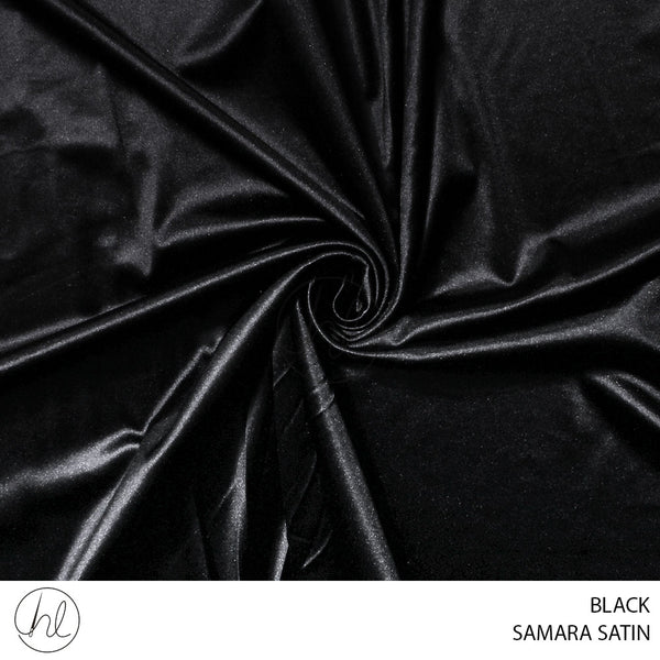 SAMARA SATIN (781) BLACK (150CM) PER M
